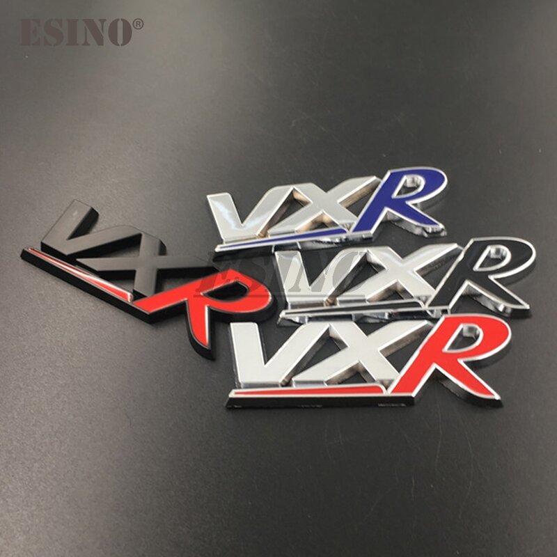 3D VXR Racing Auto Stamm Zink-legierung Emblem Hinten Körper Heckklappe Zubehör Klebe Styling Abzeichen für Vauxhall VXR