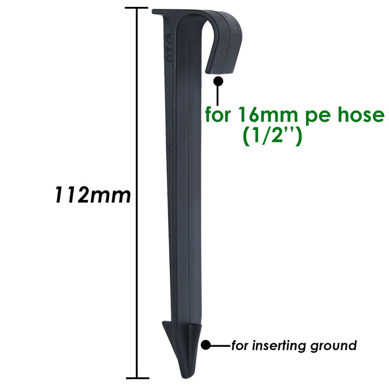 KESLA 50PCS 16mm 20mm supporti per tubi flessibili c-type Groud palo per 1/2 3/4 PE tubi irrigazione a goccia raccordi per acqua da giardino staffe