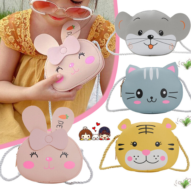 Bambini neonate ragazzi cartone animato borsa per animali Design carino borsa borse borse bambina borse a mano per piccoli feste borsa per monete per bambini