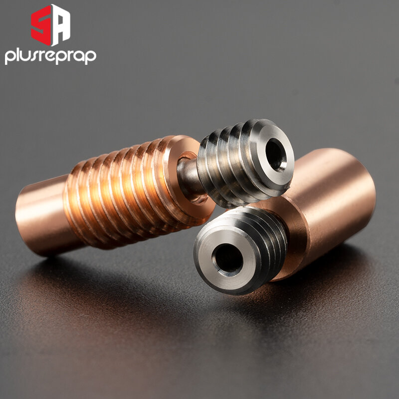 BBI todo o metal Heatbreak V6 HOTEND, cobre, titânio ou aço inoxidável garganta para filamento liso Prusa i3 MK3, 1.75mm, 1 pc, 2 pcs