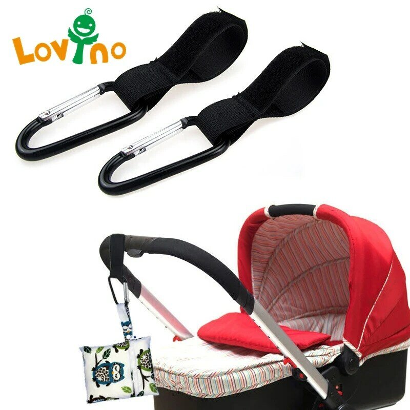 Crochet de poussette rotatif pour bébé, lot de 2 pièces, rotation à 360 degrés, accessoires de siège de voiture pour les tout-petits, organisateur