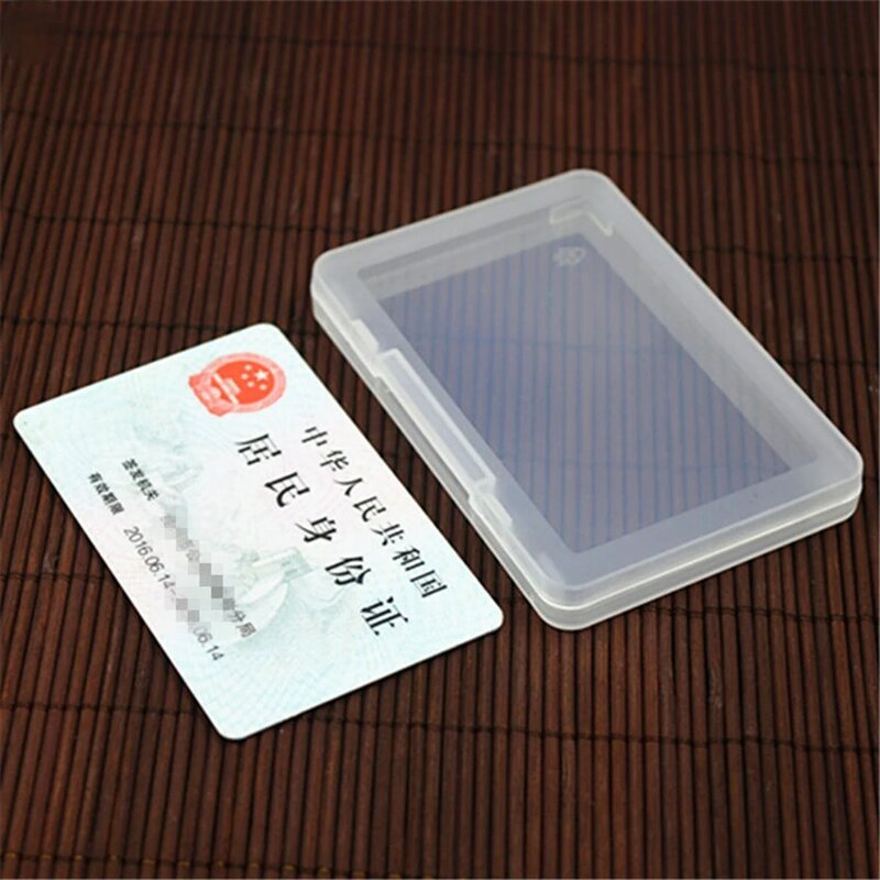 1pc portatile piccolo quadrato trasparente scatole di immagazzinaggio di gioielli in plastica perline artigianato contenitori custodia 9.5*6.4*1cm
