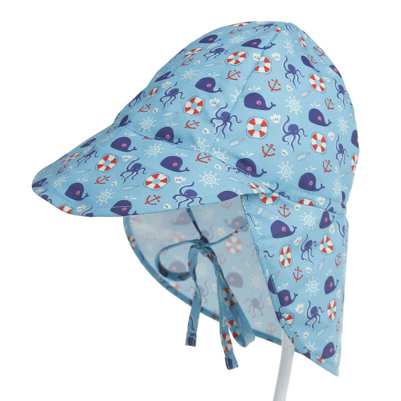 UPF50 + Uv Balita Bayi Anak Topi Matahari Outdoor Musim Panas Bayi Anak Perempuan Anak Laki-laki Liburan Lucu Kartun Pantai Cepat Kering topi