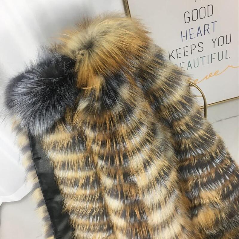 女性のホット銀キツネの毛皮のコートナチュラルロング毛皮のコート本物のキツネの毛皮のコートプラスサイズ