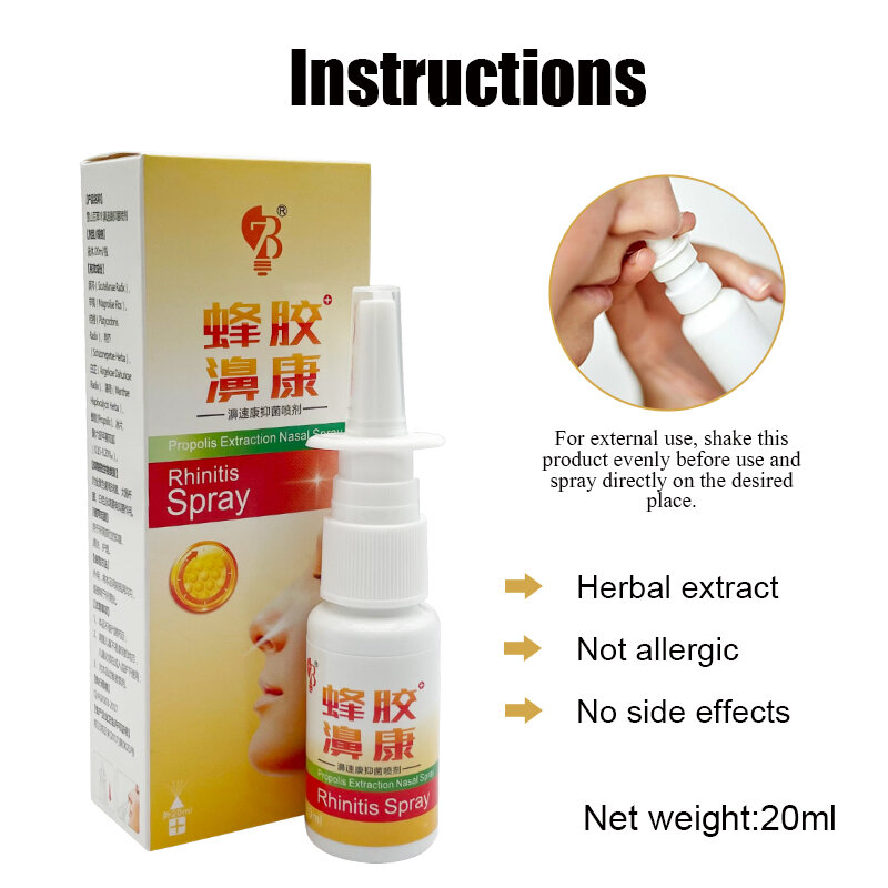 Rhinitis Care Nose Spray For People Suffering From Rhinitis Sinusitis Colds Dry Itching Swelling Nose Drops For Body Health Care