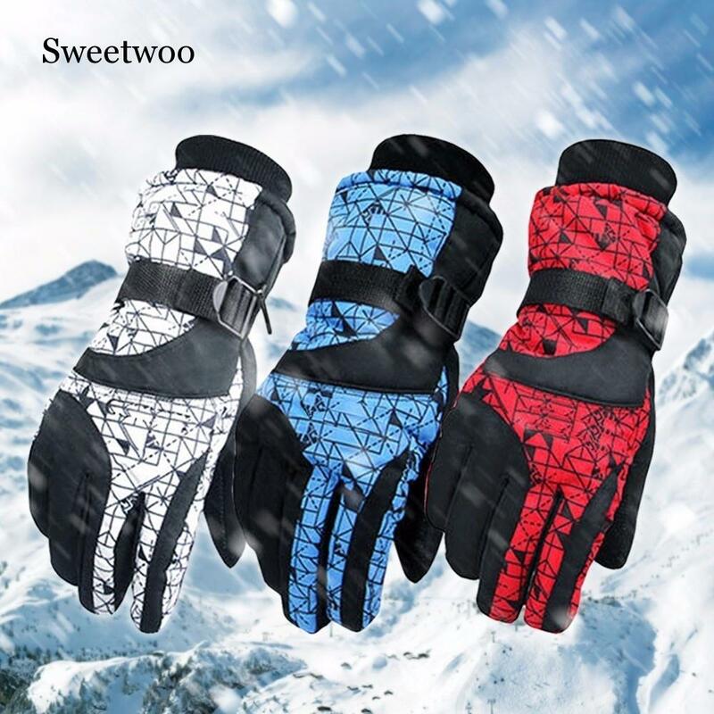 Новинка 2019, зимние теплые перчатки SWEETWOO, мужские лыжные перчатки, женские перчатки для сноуборда, зимние ветрозащитные перчатки для езды на мотоцикле и снегоходе