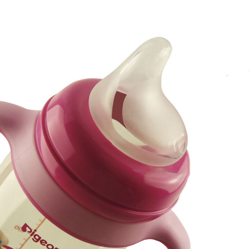 Chupete de silicona líquida de seguridad para bebé, pezón de pico de pato Natural Flexible, accesorios de repuesto para botella de leche de boca ancha