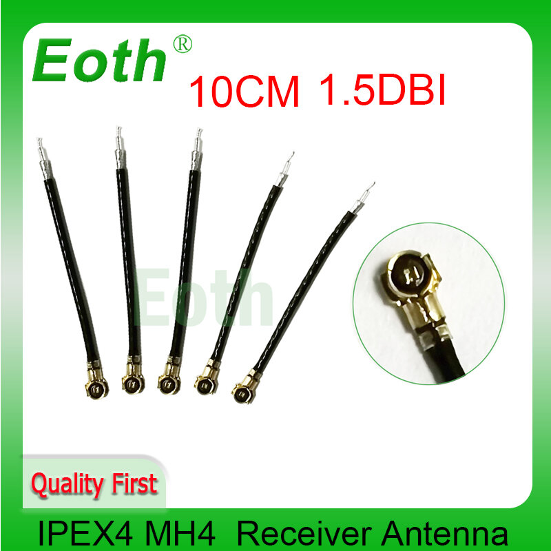 EOTH IPEX IPEX4-Antenne UAV à 4 Récepteurs successifs, Pièce de Rechange, 10cm, Compatible IOT pour RC Multirotor FPV Quadcopter