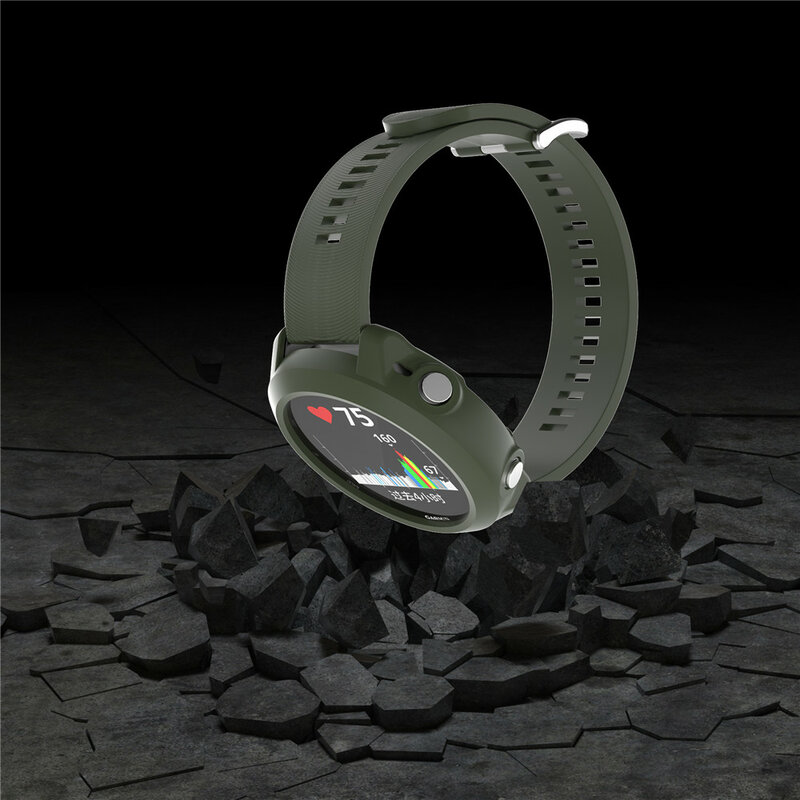 UIENIE TUP custodia protettiva Smart Watch per Garmin Forerunner 645 645 Silicone Music bracciale Screen Protector Shell Frame
