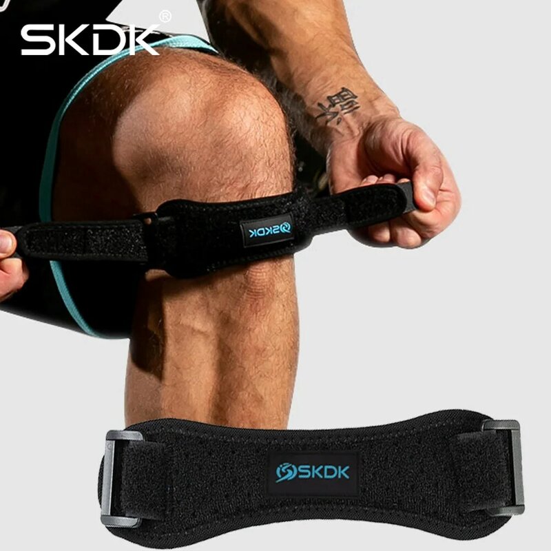 SKDK – genouillère en Gel de silice réglable, 1 pièce, bande de protection des tendons, genouillère, sport, course à pied, cyclisme, gymnastique