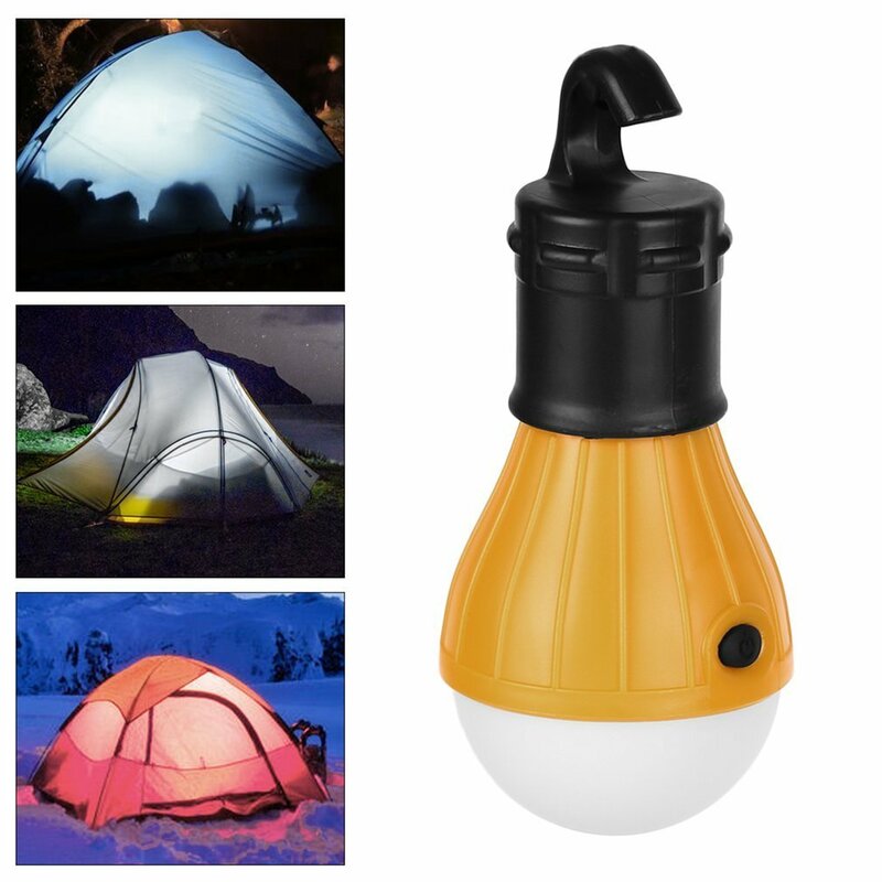 3LED Tent Hanging Lamp 3 Modes Outdoor SOS Emergency Carabiner Bulb Light Emergency Light Lantern Hiking Energy Saving Lamp