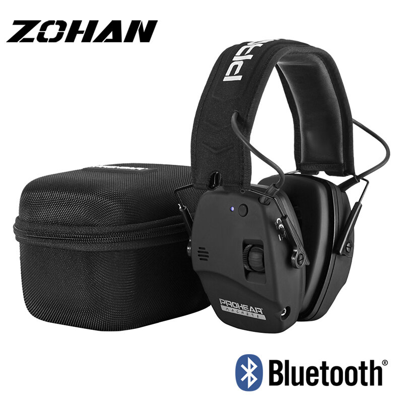 ZOHAN-전자 블루투스 이어머프, 촬영 귀 보호 귀마개, 소음 감소 사운드 증폭 청력 보호기