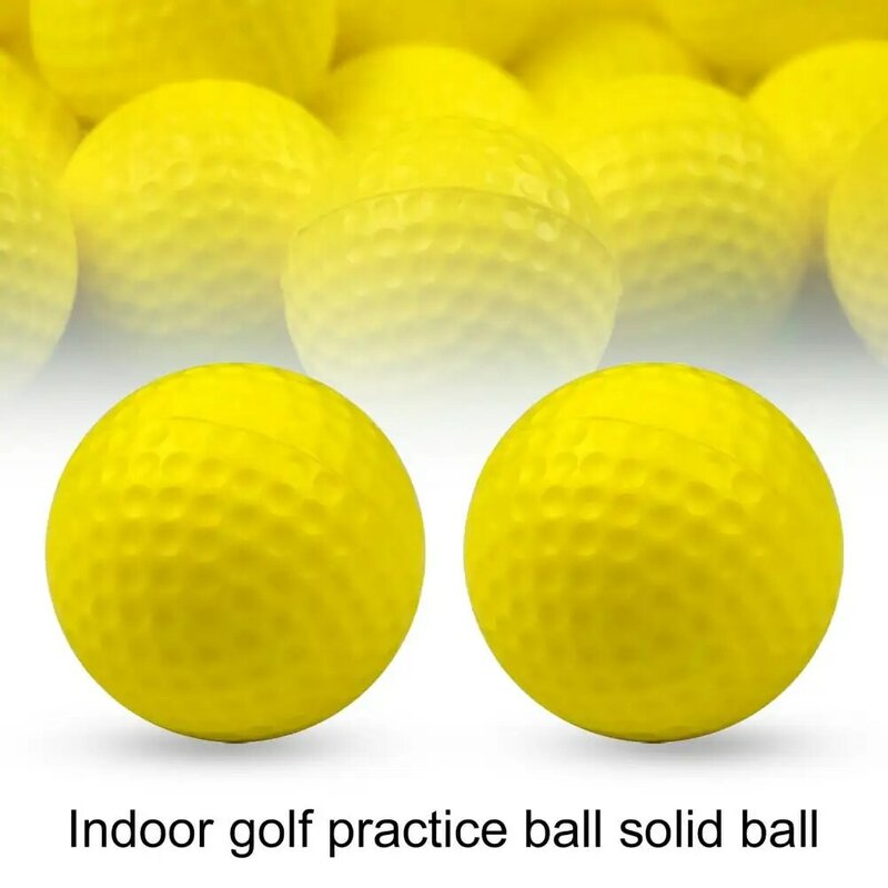2Pcs 골프공 ลูกกอล์ฟยืดหยุ่นสูงเป็นมิตรกับสิ่งแวดล้อมความปลอดภัยกอล์ฟ Balls ของเล่นเด็กสำหรับอุปกรณ์กอล์ฟ