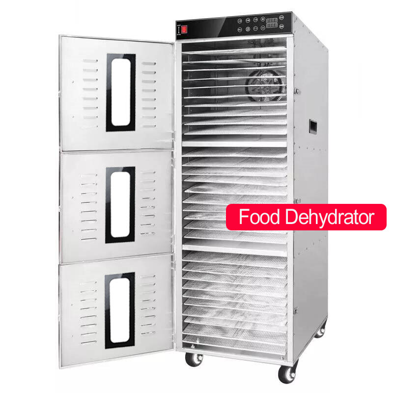 Desidratador de alimentos frutas máquina secador legumes carne lanches desidratação bandejas secador comercial 30 camada aço inoxidável 110v/220v