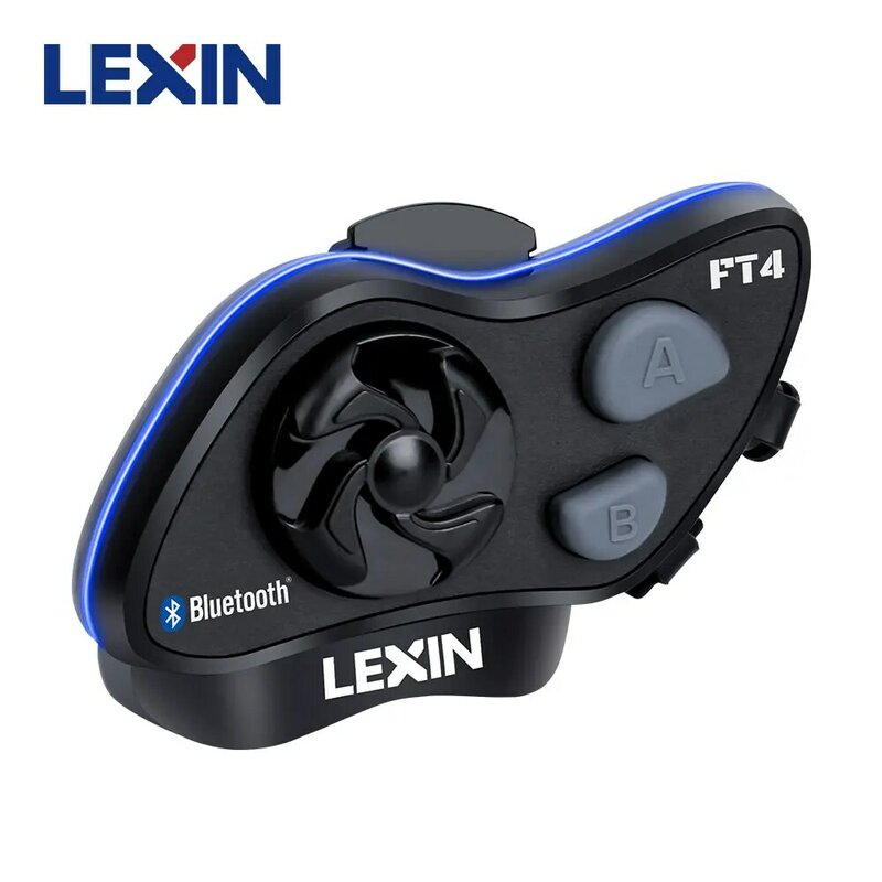 2019 LEXIN LX-FT4 1 шт 1-4 Мотоциклист Bluetooth Мотогарнитура для Шлема  Интерком с FM-Радио для Мотоцикла/Внедорожника/Снегохо