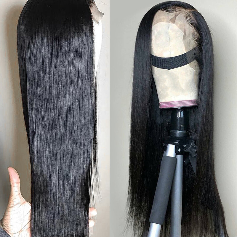 Prosto koronki przodu włosów ludzkich peruk dla kobiet Remy włosy wstępnie oskubane linii włosów z dzieckiem włosy brazylijska peruka typu Lace peruki z ludzkich włosów