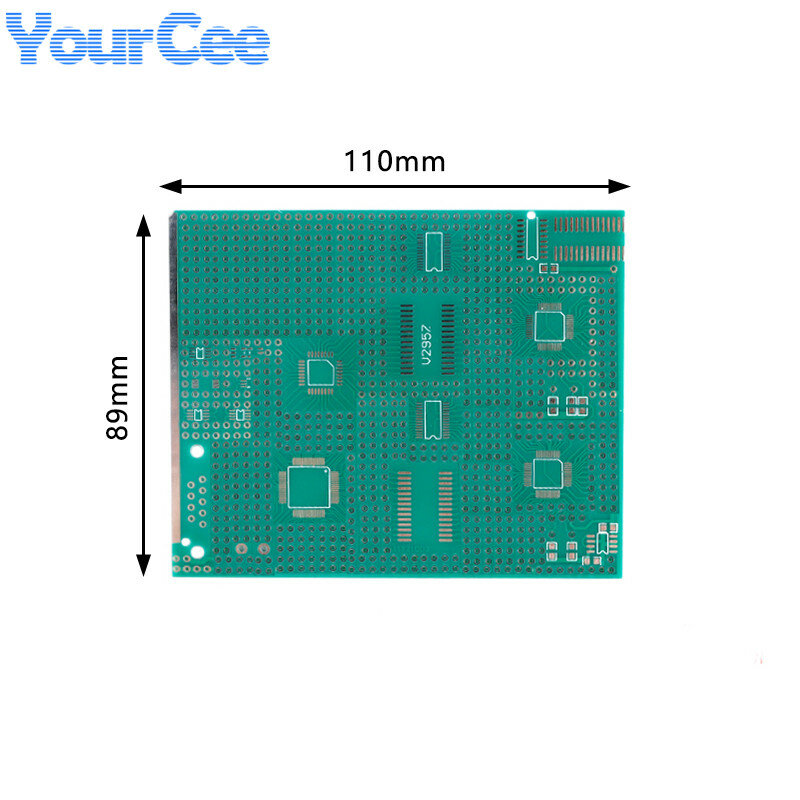 LQFP SOP QSOP QFP 9*11CM Single Sided Multi Package SMD Universal Board Adapter PCB Pinboard DIP Pin IC Test Plate 9X11CM