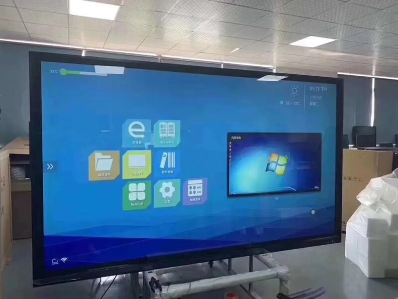Diy 43 polegada tela de toque interativo display lcd com computador buit em