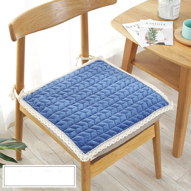 Geometric Pattern Chair Cushions, Thicken Soft Student Seat Pad, Warm Office Sit Mat, Non-Slip Plush Stool Cushions, Winter