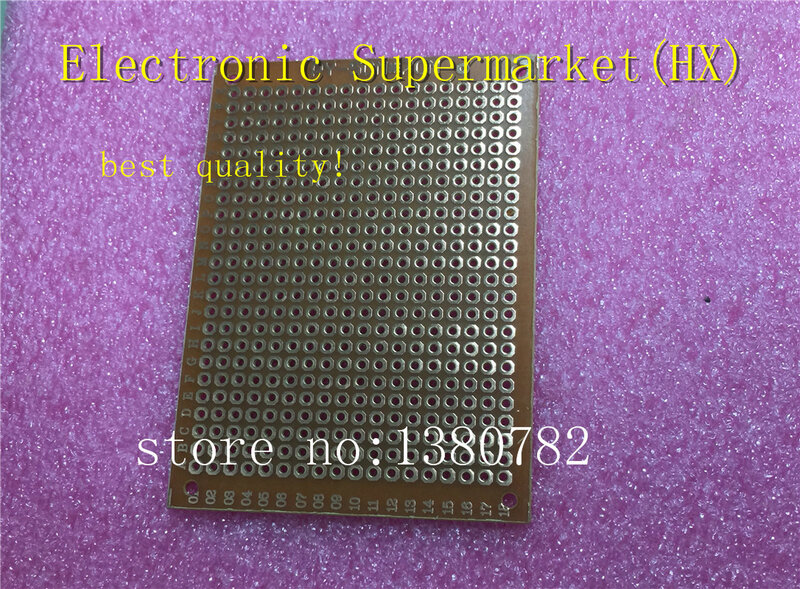 Frete grátis placa de circuito impresso monofásico de 5x7 cm 5x7 cm em cobre pcb de poliuretano conjunto universal para experiência com 10 peças