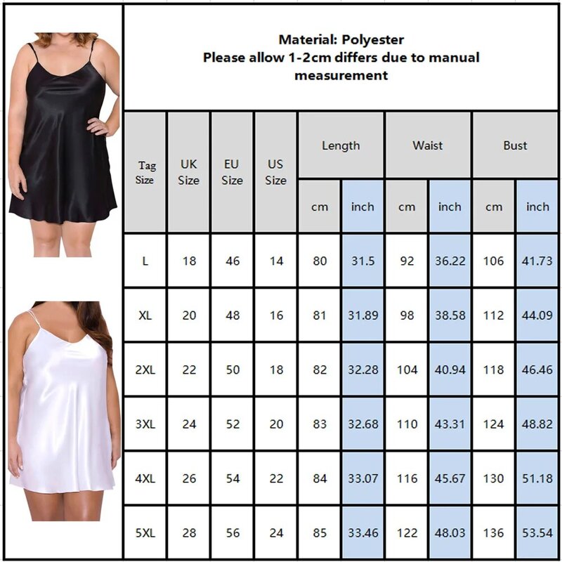 5XL Plus Size Satin Night Dress Women Summer Spaghetti Strap Lingerie Sleepwear Female Sexy Babydoll Nightgowns Mujer D35