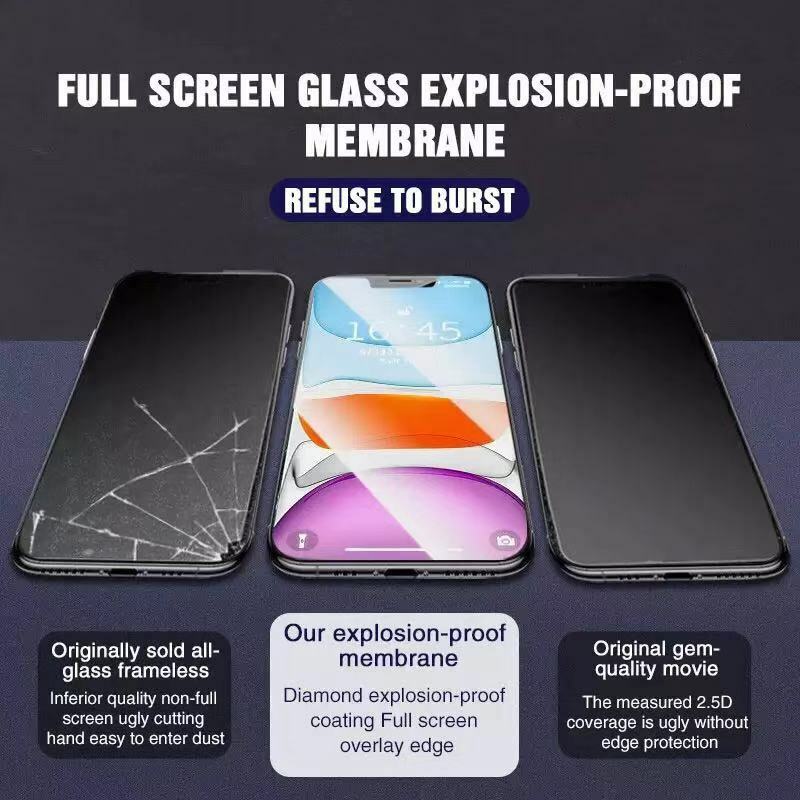 Vidro temperado para iphone 12 pro max 9h protetor de tela de vidro de proteção de segurança dura para iphone 12 mini