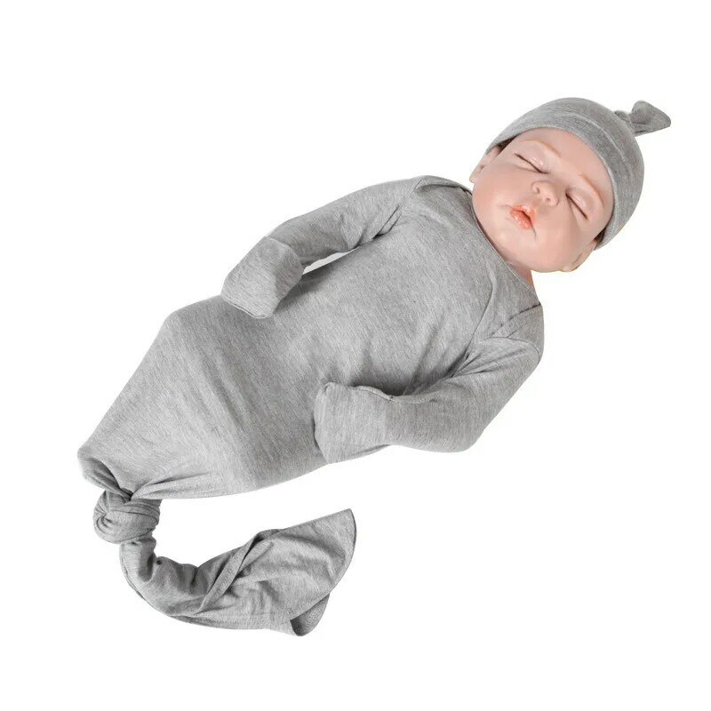 Wallaby Kids Extra Tall Geknoopt Baby Gown, Super Zachte Bamboe Pasgeboren Sleeper Voor Baby Meisje En Jongen