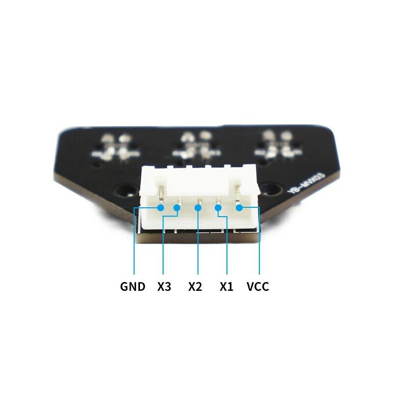 Taidacent 3 Channel PID Tracking Module Analog Value Output Adjustment-Free Smart Car Infrared Line Tracking Sensor Module