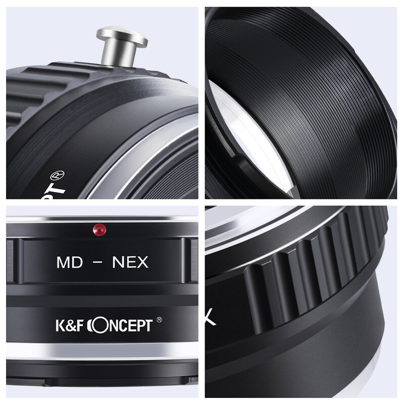 K & F CONCEPT-adaptador de montaje para lente Minolta MD a Sony NEX e-mount, cámara para Sony NEX-3, NEX-3C, NEX-5, NEX-5C, NEX-5N