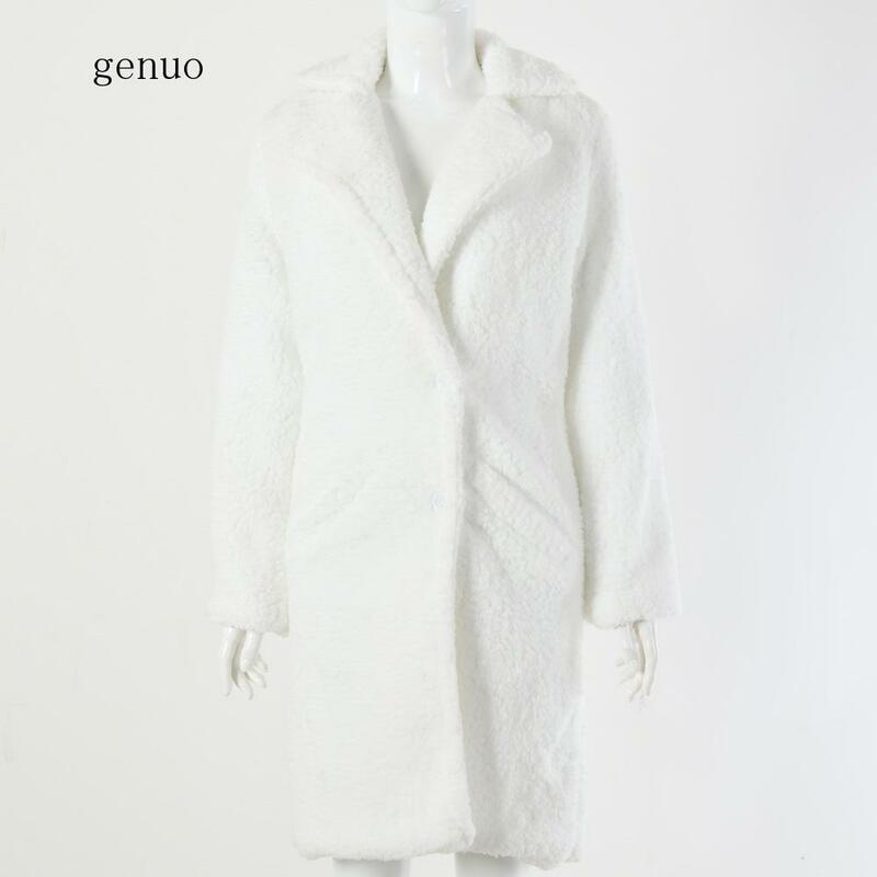Abrigo de piel sintética para mujer, abrigos de lujo, cálido, Vintage, largo, Invierno