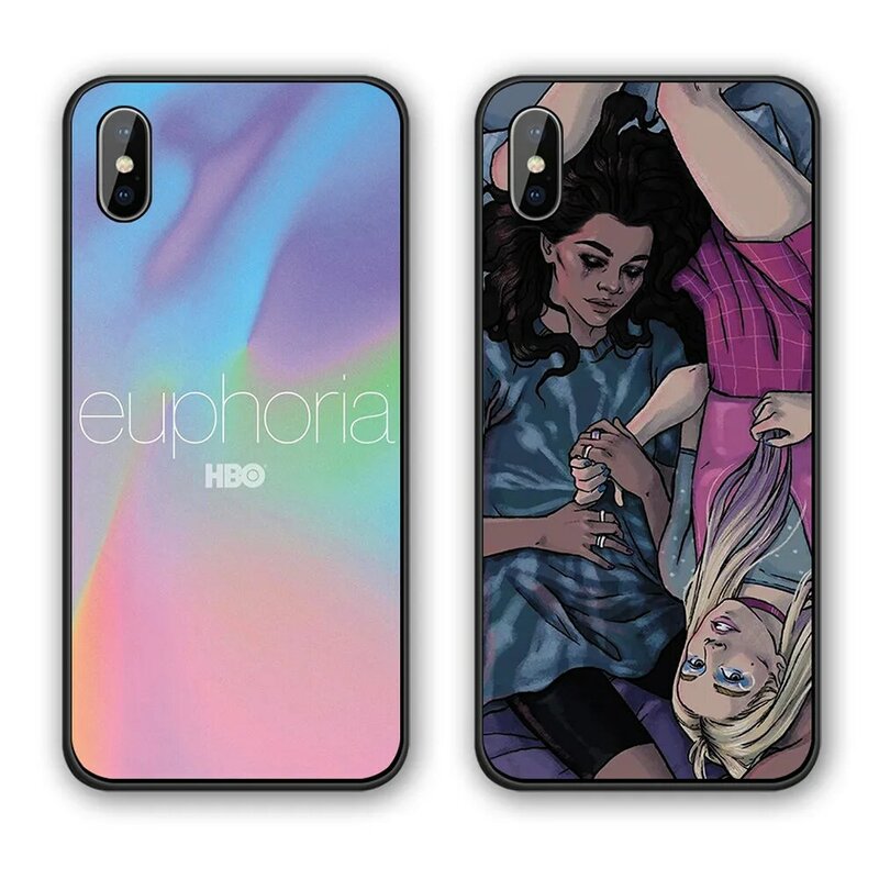 American TV Series Euphoria Silicone cover For iphone XR XS MAX 6 6S 7 8 Plus TPU Soft Cases For iphone 11 11Pro 11ProMax