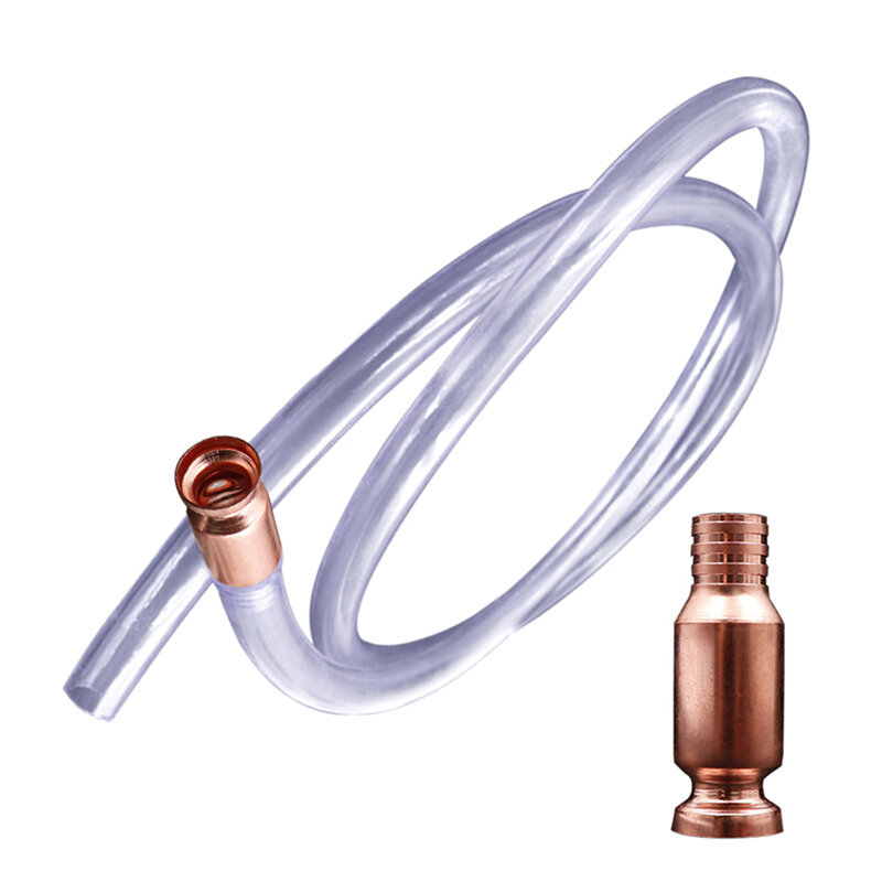 Red Copper Siphon Refueling Gas Siphon Pump Gasoline Fuel Water Shaker Connector Siphon connector