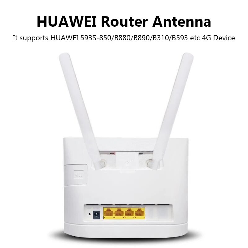 Antena 4G LTE para Huawei 5dbi 4G LTE, potenciador de fuerza de señal, enrutador, antena externa para Huawei B593 SMA connetor, 2 uds.