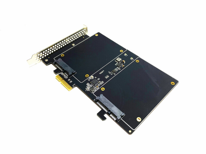 بطاقة مهايئ ديبروجلي عالية السرعة Raid Dual SATA3.0 إلى PCIe 4x SSD لأجهزة Mac pro 08-12 OSX 10.8-10.14 وفي وقت لاحق