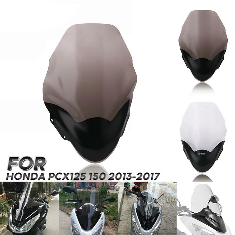 Cafe Racer Motorcycle Windshield Windscreen KTM Motorbike Front Wind Deflector Accessories For Honda PCX125 PCX125 150 2013-2017