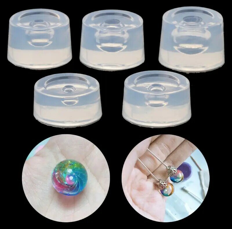 Transparent Silicone Mould Resin Universe Ball Epoxy Resin Molds Craft Tool DIY Pendant Accessories Jewelry Making Tool