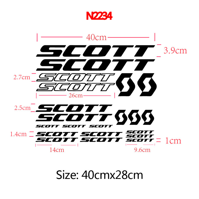 Exclusieve Transparante Vervoer Membraan Scheurvrij Stickers Voor Scott Bike Frames, Fietstocht Decoratieve Diy Decals