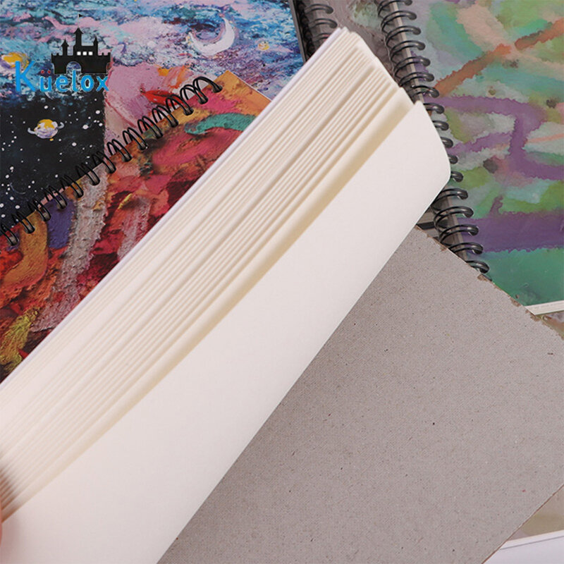 Kuelox Professionale Paiting Olio Pastello Speciale Libro/Carta 20 fogli 240g/m2 Carta di Base Gesso Pastello Arte doodle/Graffiti Libro Nuovo