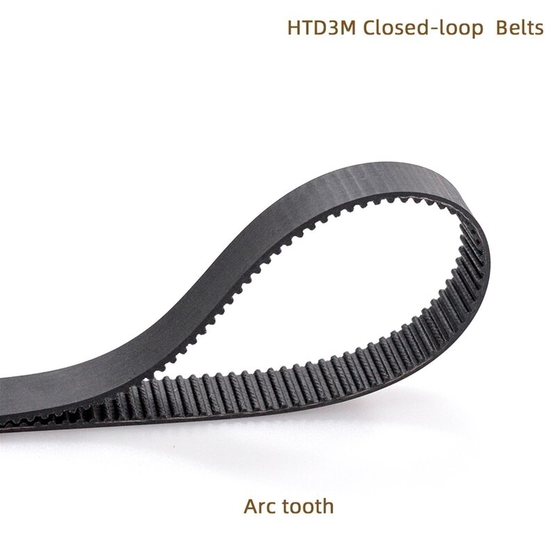 1PCS HTD3M-243 Arc Tooth Timing Belt, Length 243mm, Closed-loop Belt, Width 9mm 6mm 81Teeth, Pitch 3mm, HTD 3M Synchronous Belt