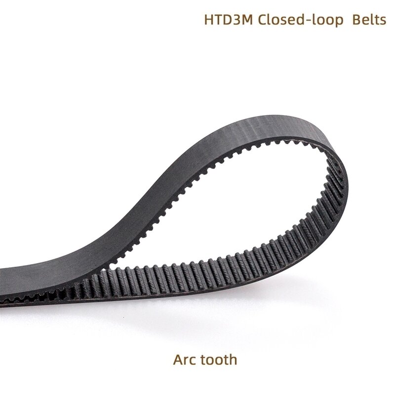 Correa de distribución de dientes de arco de 1 HTD3M-243, longitud de 243mm, correa de bucle cerrado, ancho de 9mm, 6mm, 81 dientes, paso de 3mm, HTD 3M, Correa sincrónica