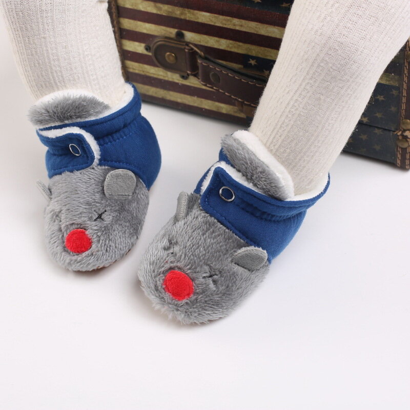 Nowe buty śnieżne dla dzieci buty dla chłopca rysunek przedstawiający pandę szopka buty zimowe ciepłe antypoślizgowe podeszwy nowonarodzone maluchy buciki