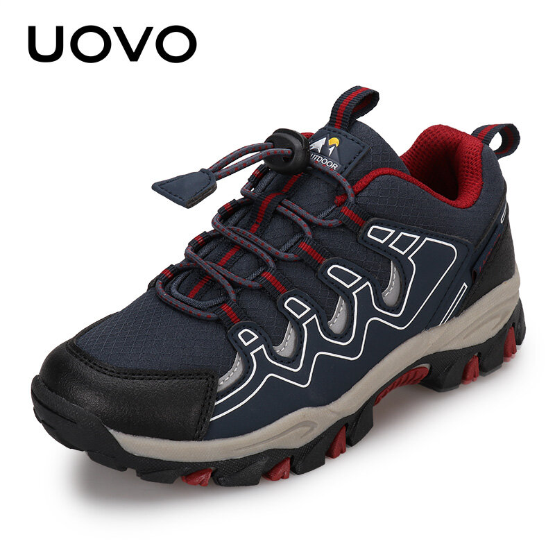 UOVO-calzado deportivo para niños y niñas, zapatillas de senderismo transpirables para exteriores, primavera y otoño, Eur #27-39, novedad de 2024