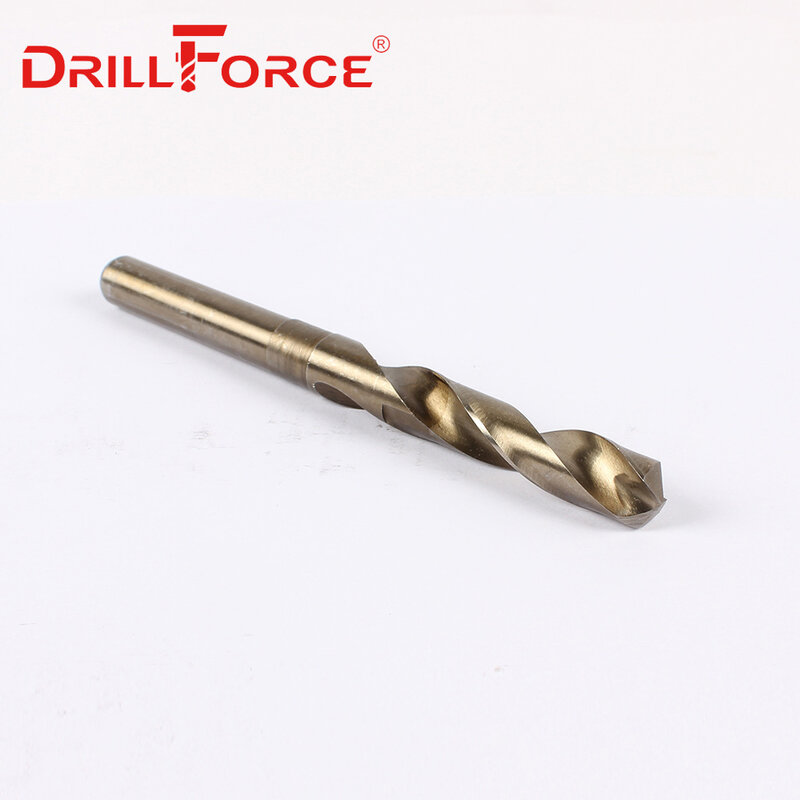 1PC 12mm-40mm Cobalt Drill Bits 1/2" inch Dia Reduced Shank HSS 5% M35 Drill Bit For Stainless Steel (12/14/15/20/25/30/35/40mm)
