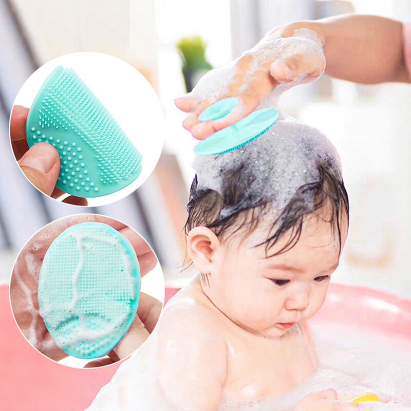 Silicone Face Cleansing Brush Handheld Face Scrubber Massage Waterproof Facial Cleansing Tool Soft Deep Face Pore Cleanser Brush