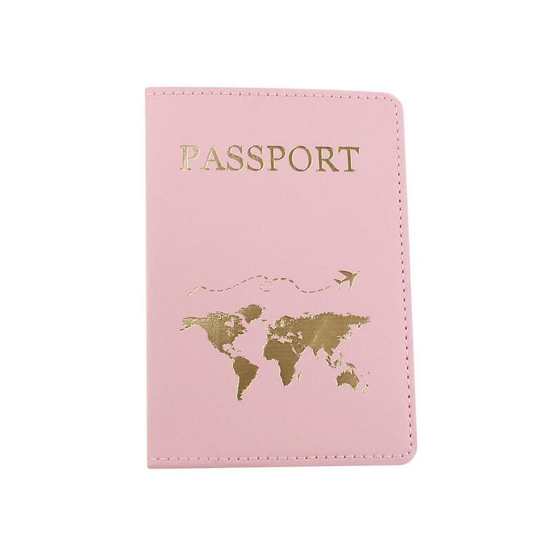 Leder Reisepass Veranstalter-Modische Passport Abdeckung mit Genug Kapazität für Passport ID Karten Bordkarte