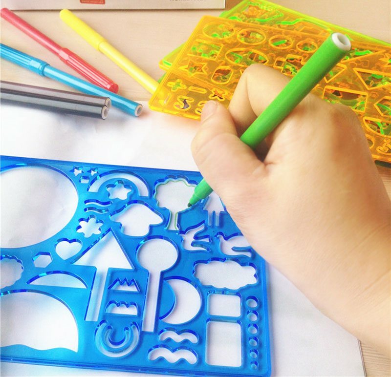 أدوات الطلاء للأطفال التلوين رياض الأطفال تعلم رسم رسمت باليد ل الكتابة على الجدران تلوين قالب الفن مجموعة 2021