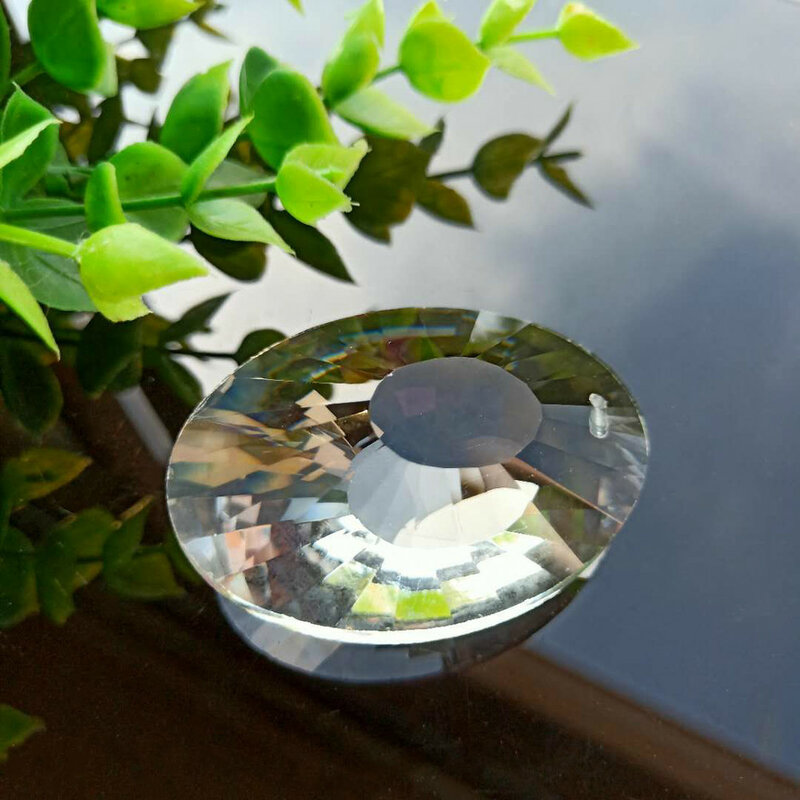 Lustre suspendu en cristal K9 50mm, verre transparent nid d’oiseau, accessoires de décoration