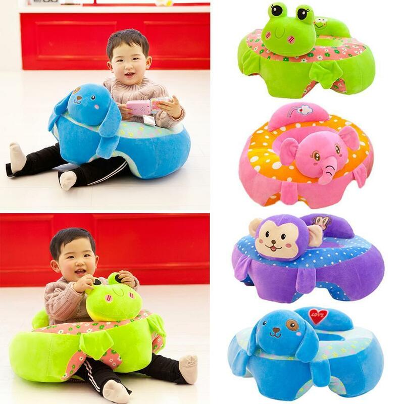 Silla de alimentación con bolsa de frijol para bebé, funda de sofá, asiento de juguete de dibujos animados, fundas de sofá de bebé para sofás, asiento de seguridad para niños