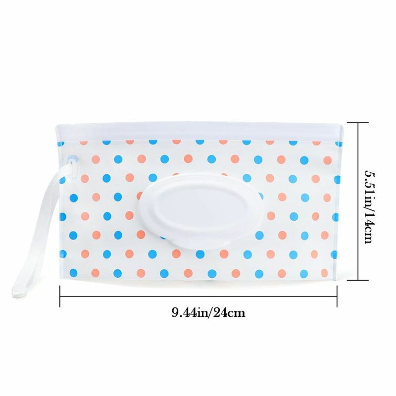 Useful Cute Snap-Strap Baby Product Flip Cover Carrying Case Cosmetic Pouch Wet Wipes Bag Stroller Accessories Tissue Box