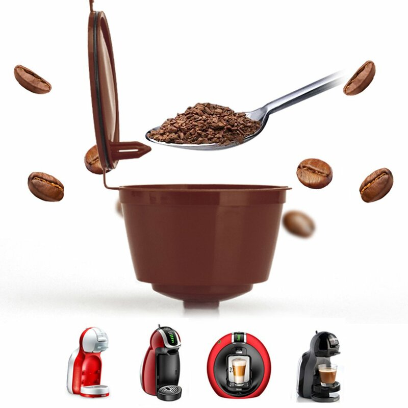 Cápsulas de café reutilizáveis, para nescafé dolce gusto, com filtro, reutilizável
